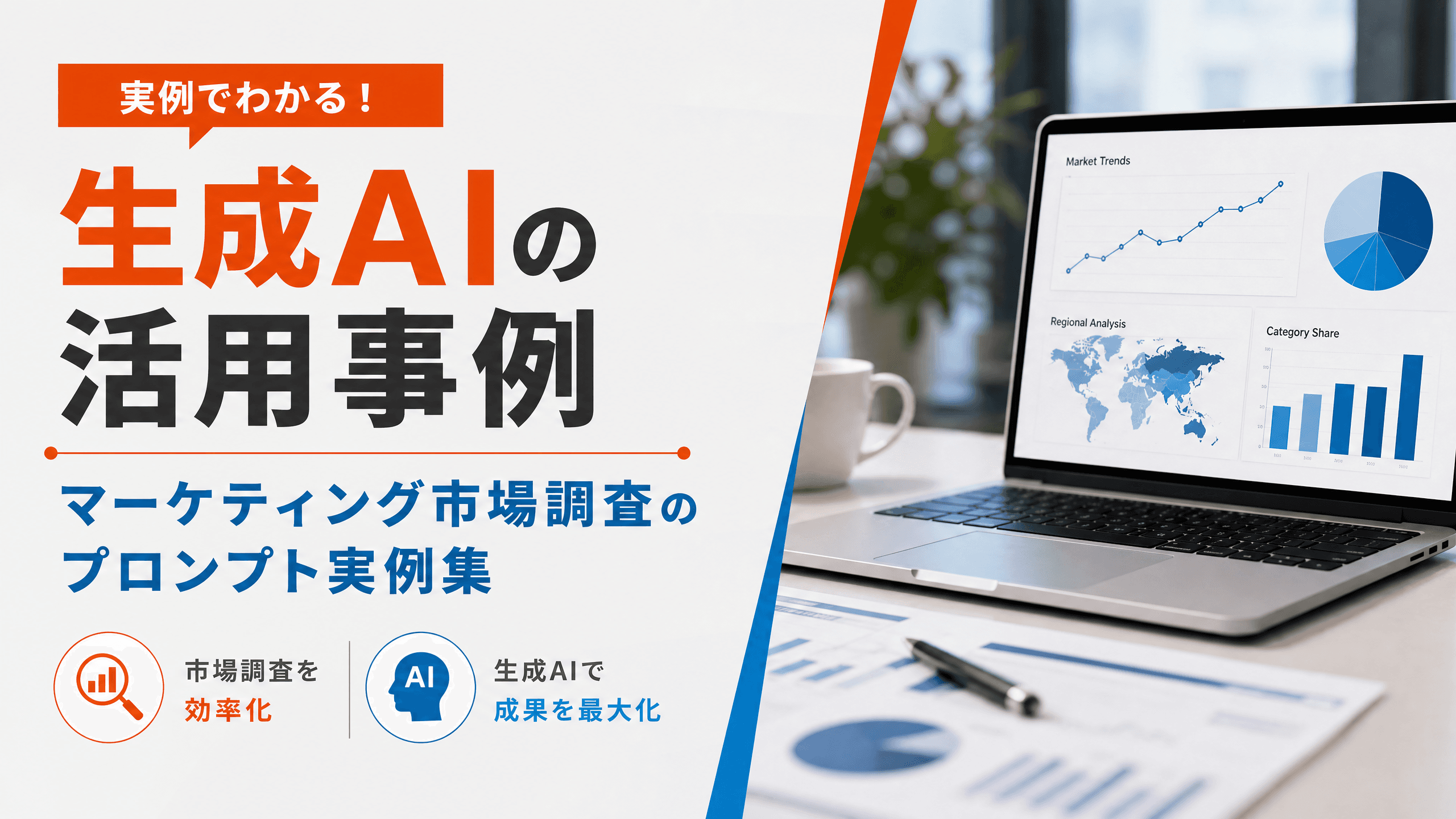 生成AIの活用事例・マーケティング市場調査のプロンプト実例集