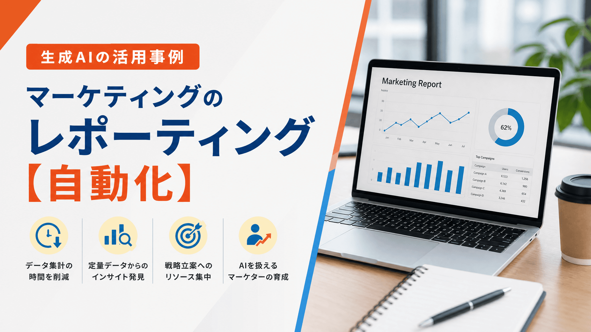 生成AIの活用事例・マーケティングのレポーティング【自動化】