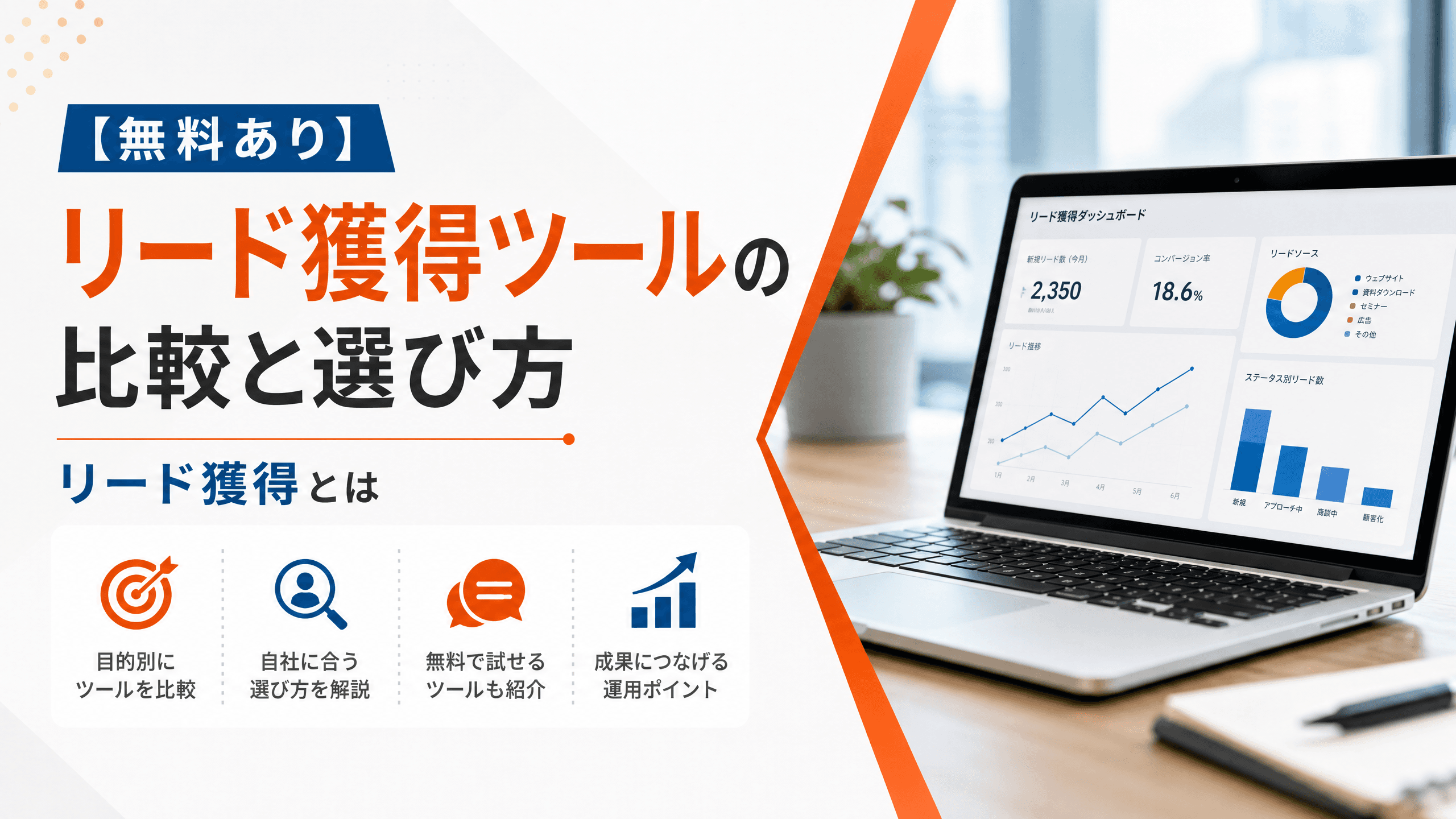 リード獲得ツールの比較と選び方・リード獲得とは【無料あり】