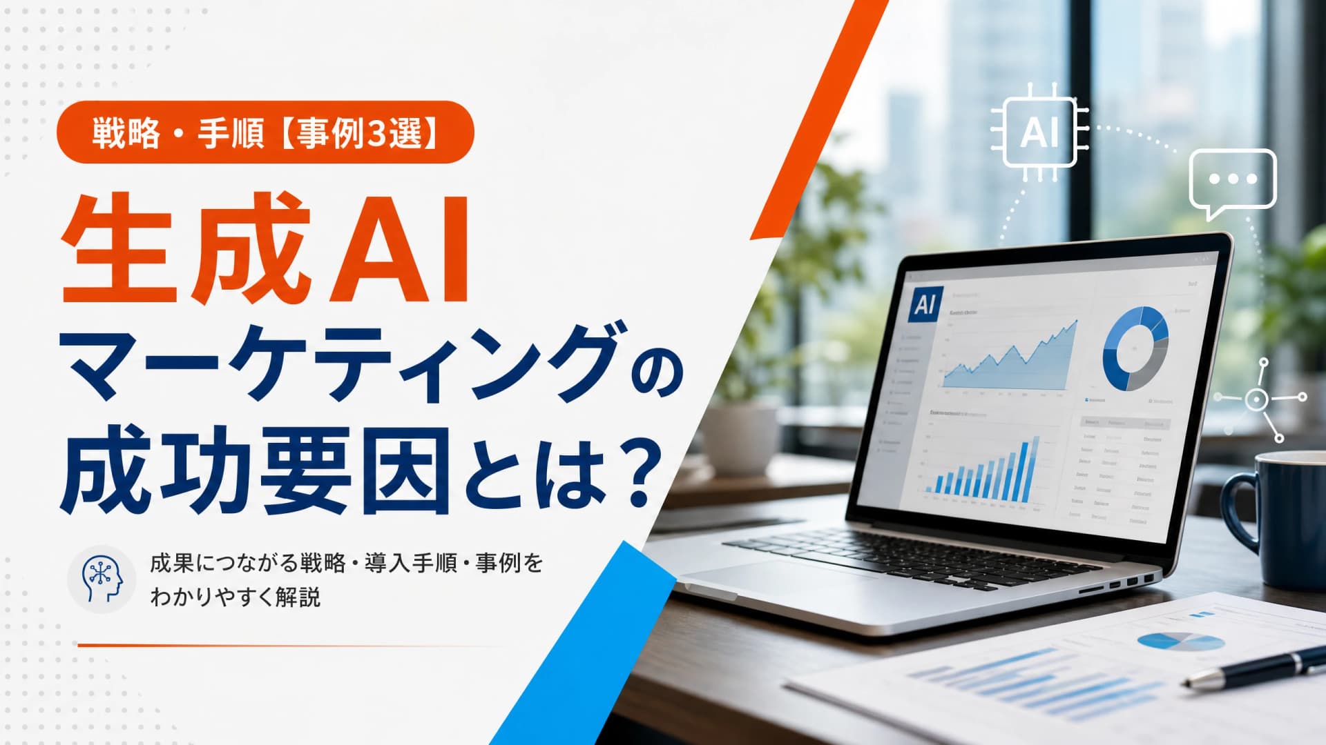 生成AIマーケティングの成功要因とは？戦略・手順【事例3選】