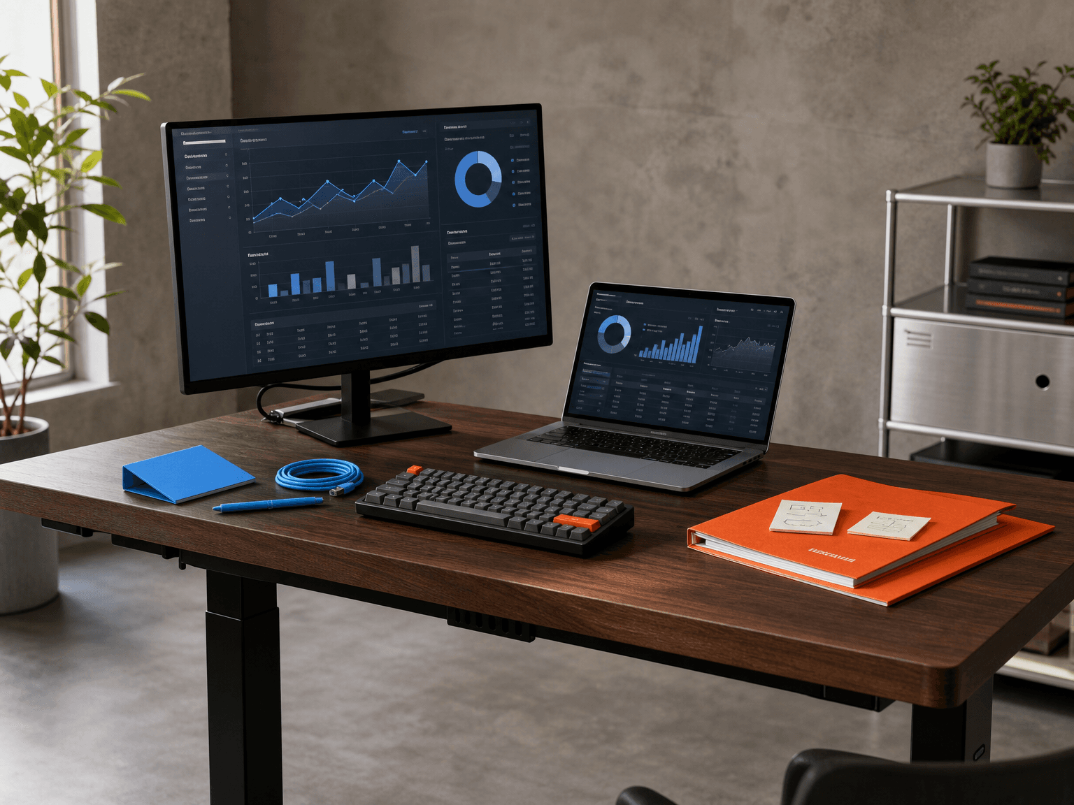 SEO Marketing abstract 3D visualization